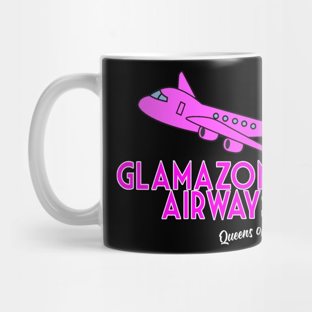 Glamazonian Airways Crew Tee by showtimechamaco